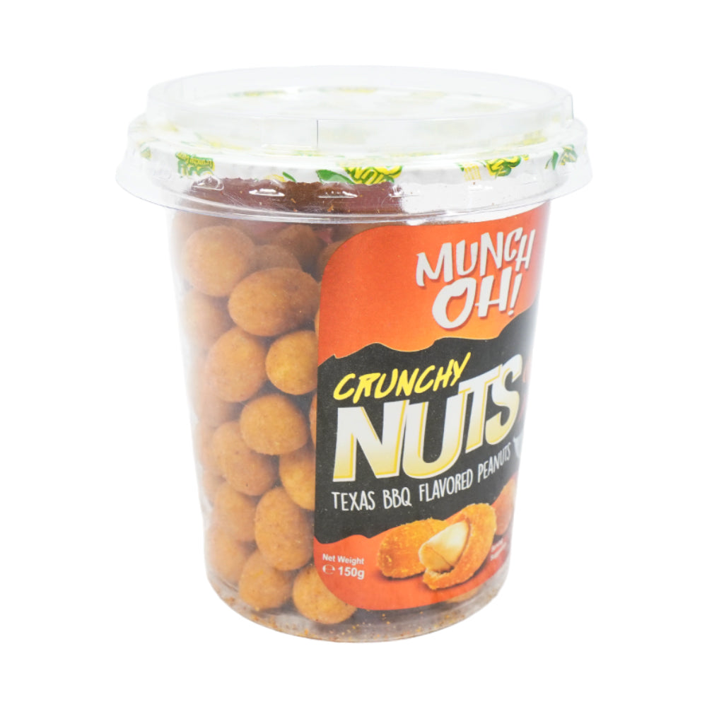 MUNCH OH CRUNCHY NUTS TEXAS BBQ PEANUTS 150GM