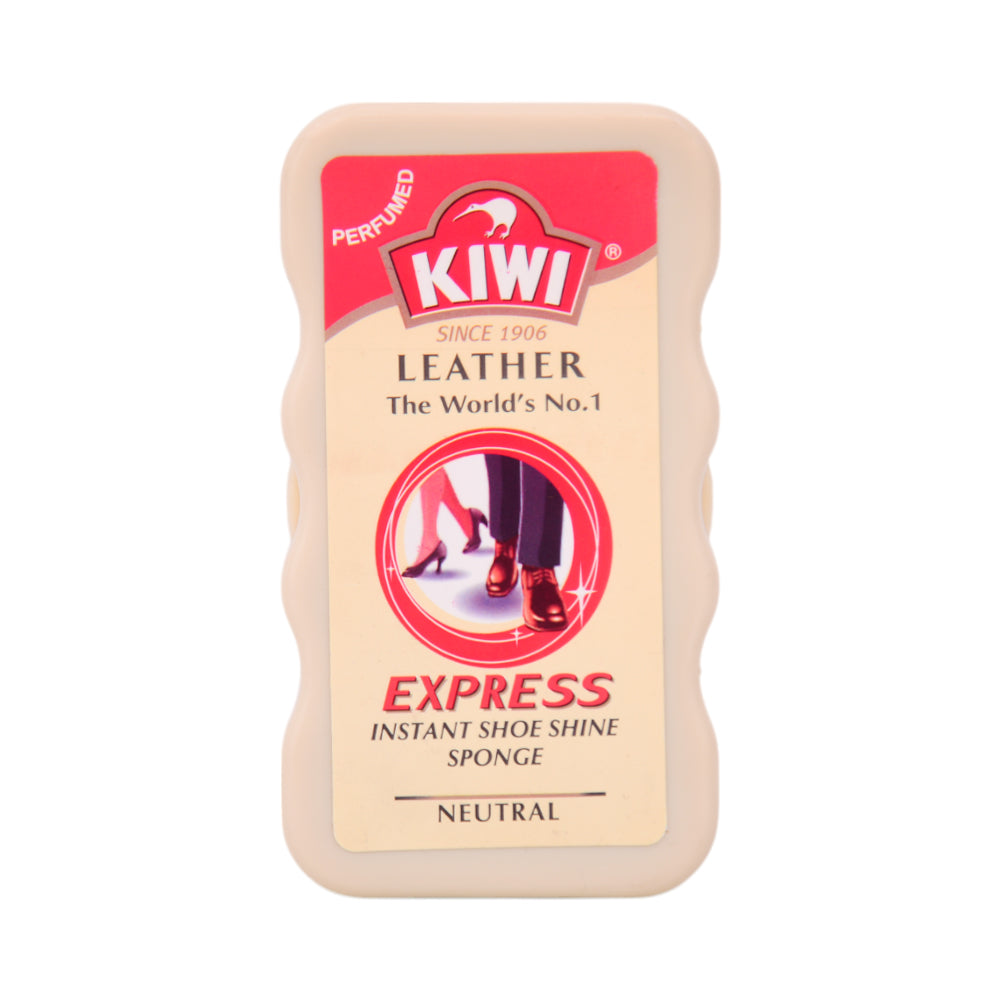 KIWI EXPRESS INSTANT SHOE SHINE SPONGE (NEUTRAL)