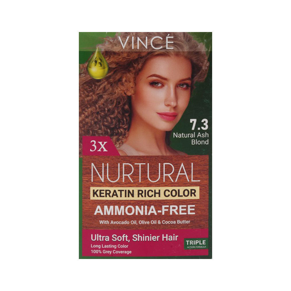 VINCE NURTURAL WOMEN HAIR COLOR (NATURAL ASH BLOND 7.3)