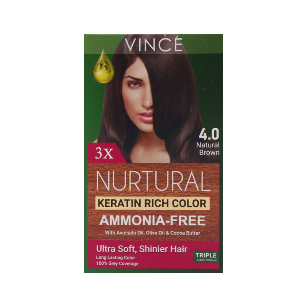 VINCE NURTURAL WOMEN HAIR COLOR (NATURAL BROWN 4.0)