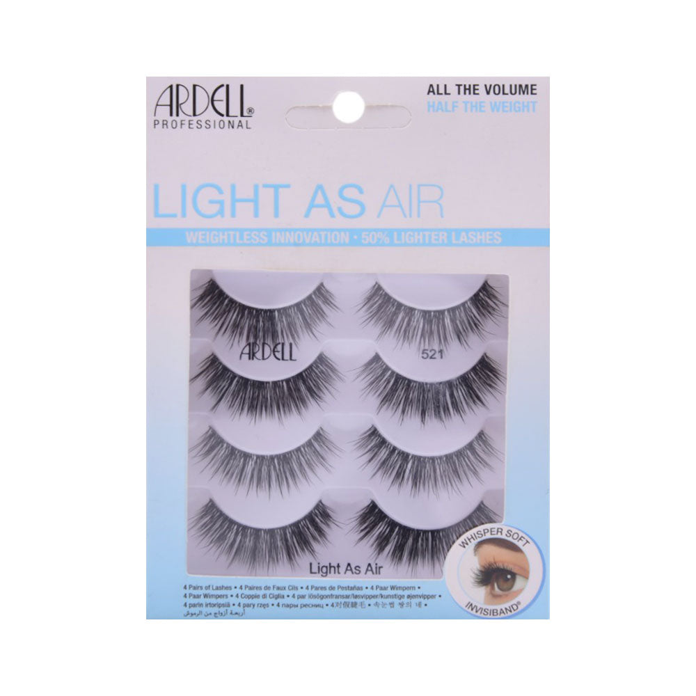 ARDELL LIGHT AS AIR EYELASHES 4PAIR 521