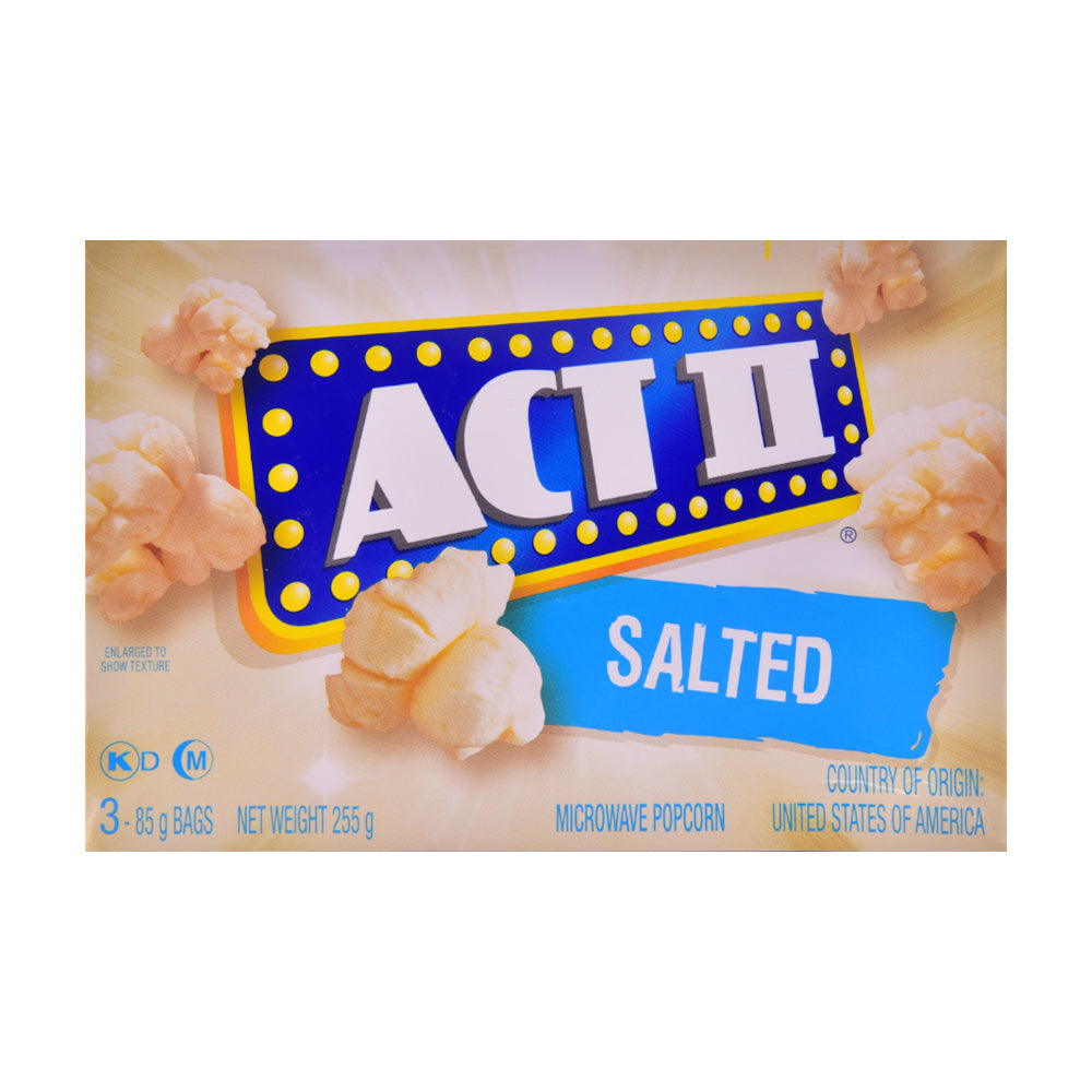 ACT2 POP CORN SALTED 255 GM BASIC