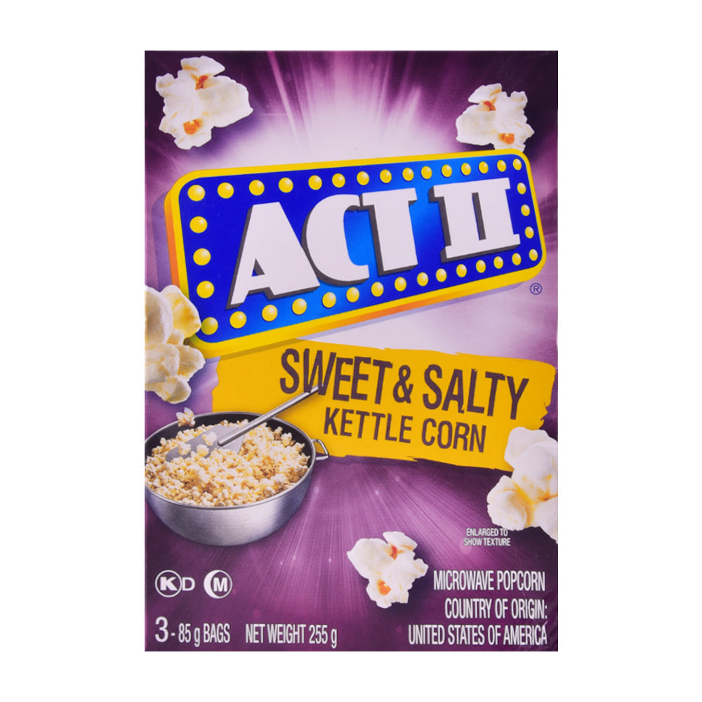 ACT2 POP CORN SWEET SALTY 255 GM BASIC