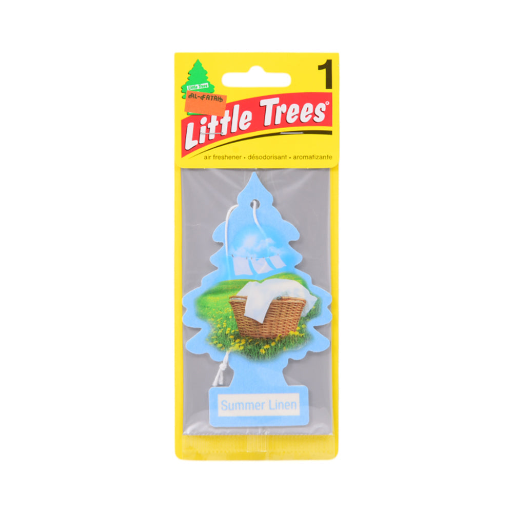 LITTLE TREES CARD AIR FRESHENER SUMMER LINEN
