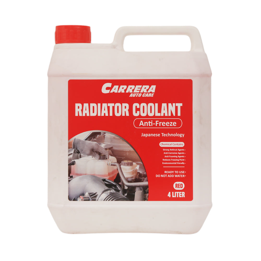 RADIATOR COOLANT SUPER ANTI FREEZ RED (GLYC 50%) 4 LTR