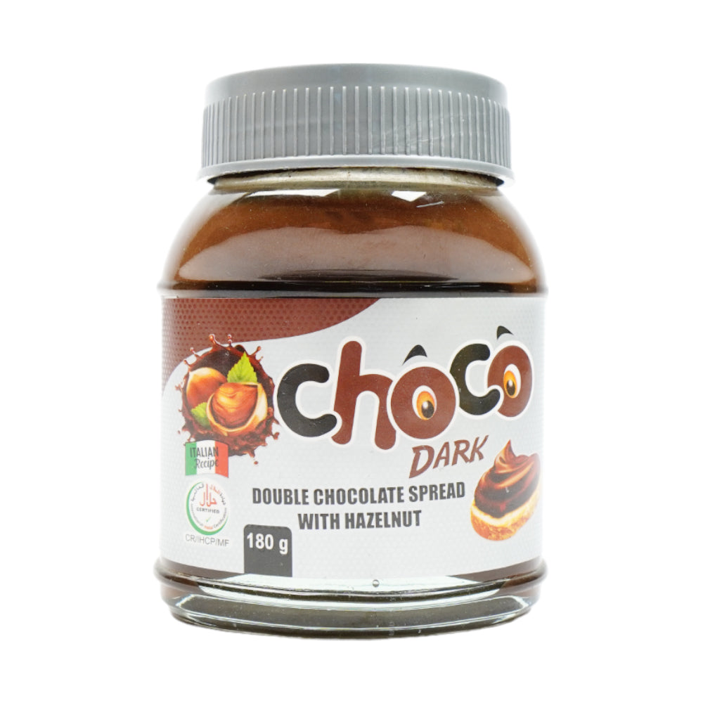 CHOCO DOUBLE CHOCOLATE SPREAD WITH HAZELNUT 180 GM