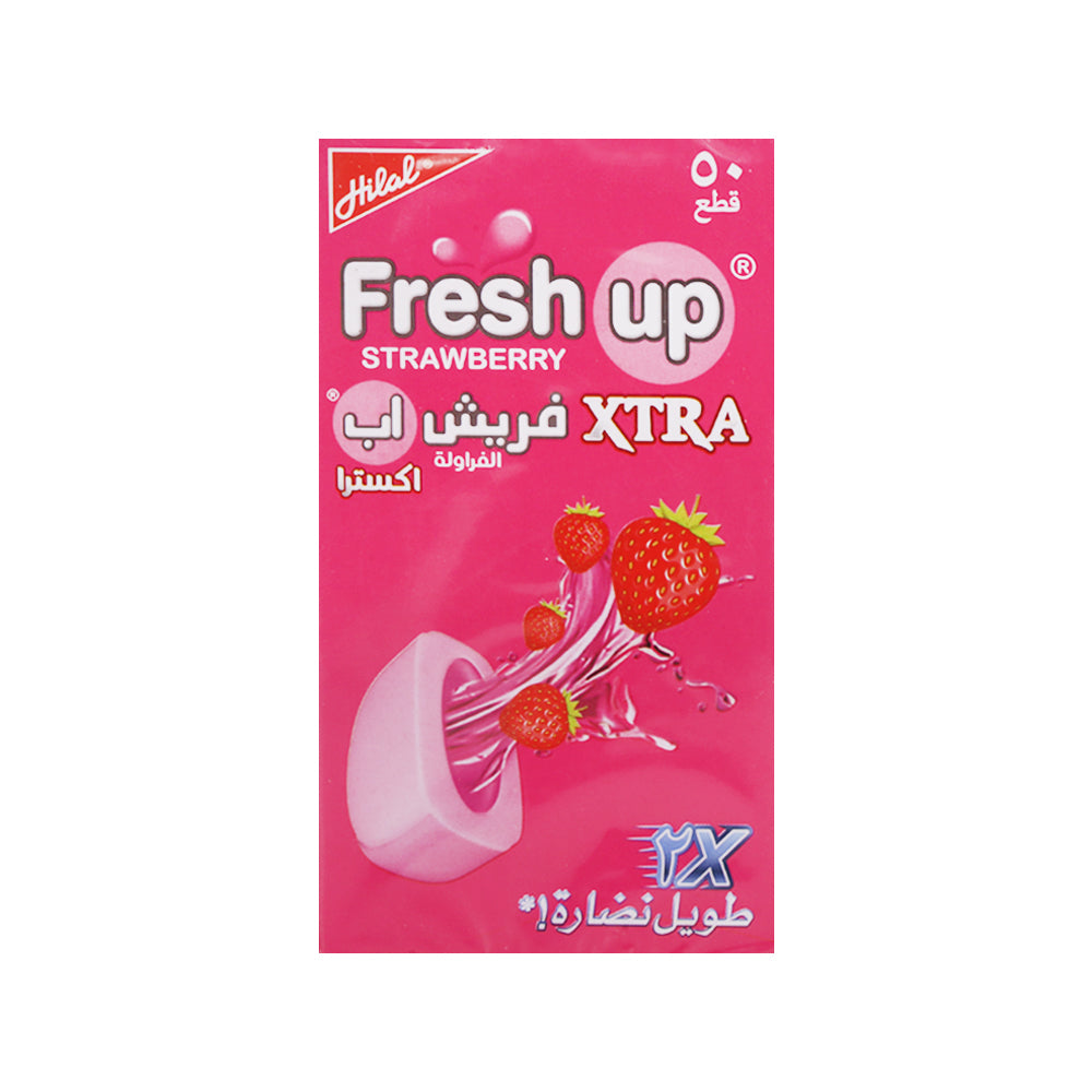 HILAL FRESH UP XTRA STRAWBERRY 50PCS 190 GM