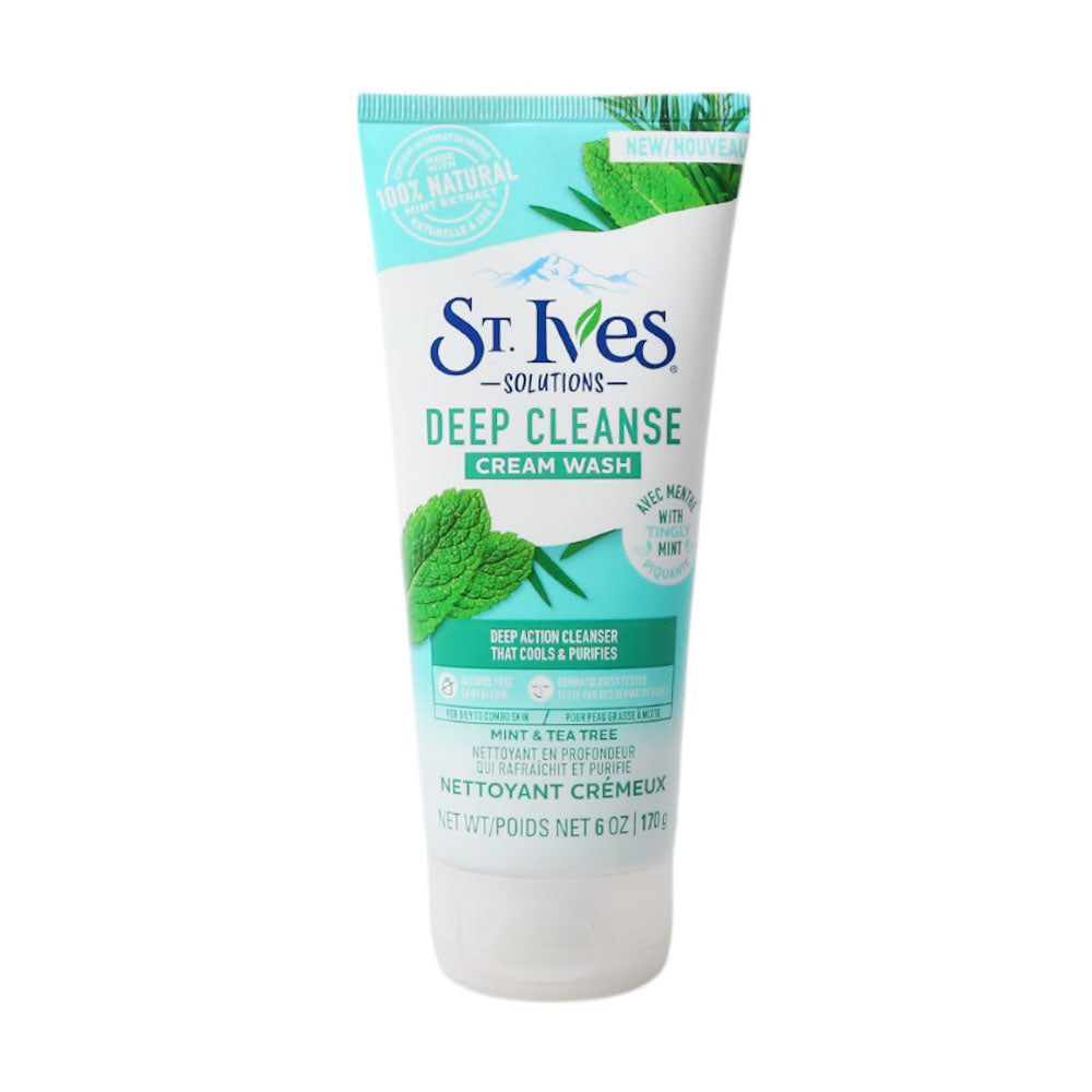 ST.IVES MINT & TEA TREE CREAM WASH 170GM