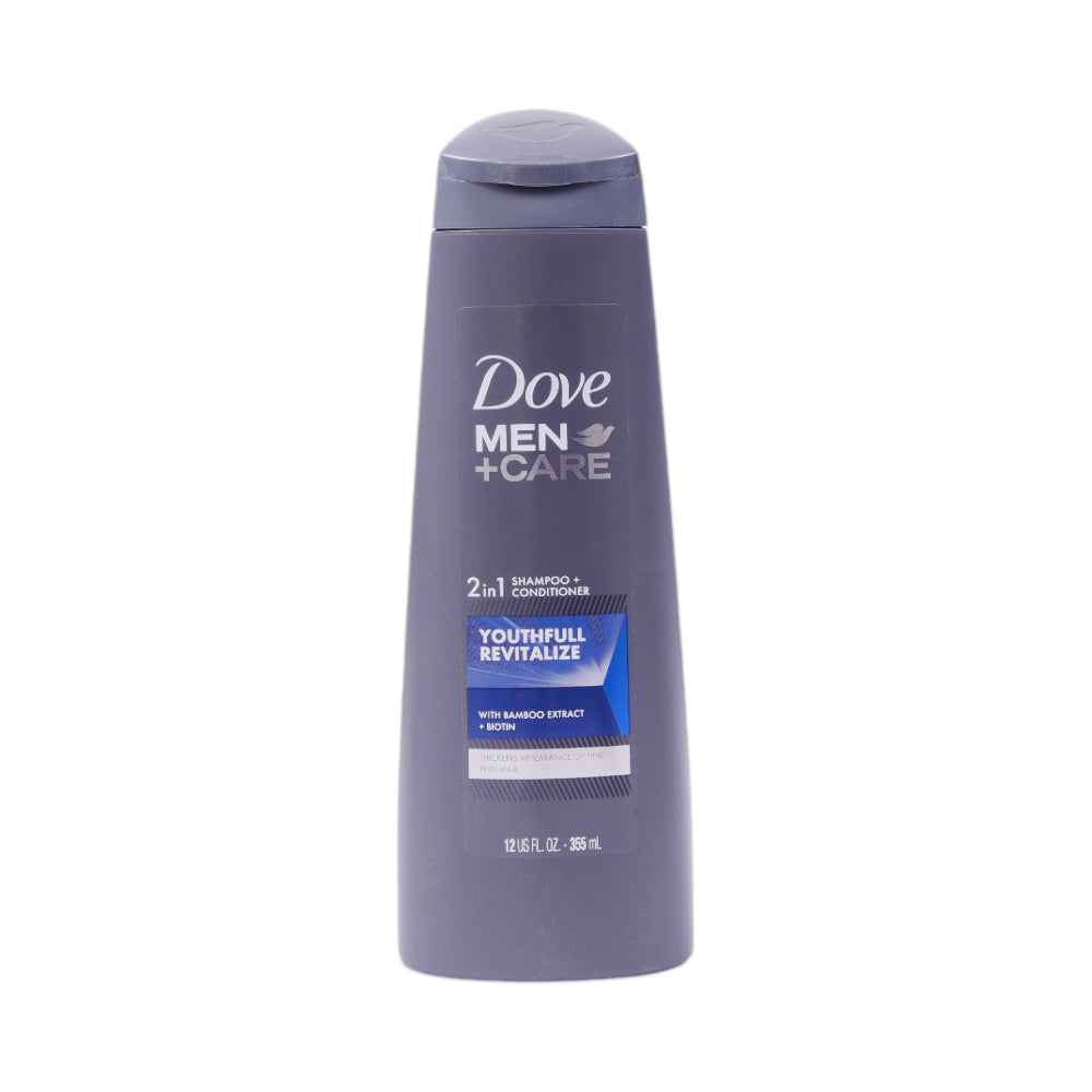DOVE MEN CARE SHAMPOO YOUTHFULL REVITALIZE 2 IN 1 355 ML