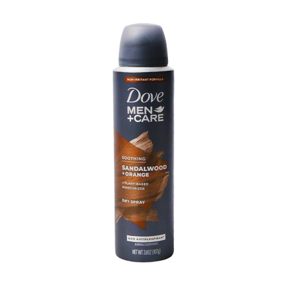 DOVE MEN CARE BODY SPRAY SOOTHING SANDALWOOD ORANGE 107 ML