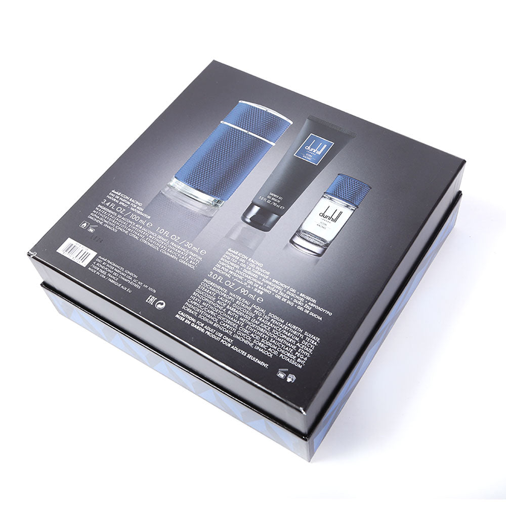 DUNHILL LONDON ICON RACING BLUE FOR MEN 3PC GIFT SET