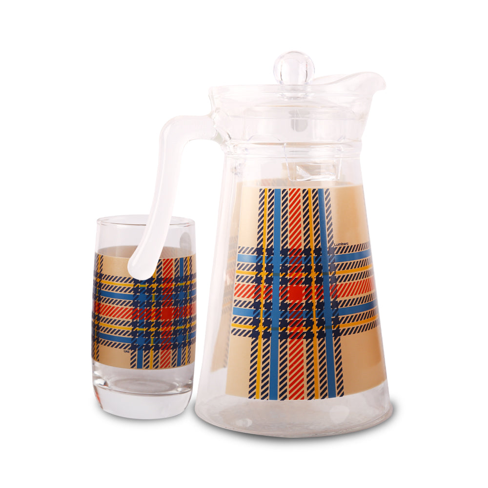 WATER SET 7PC LUMINARC SCOTTISH BLUE VIGNE Q9499