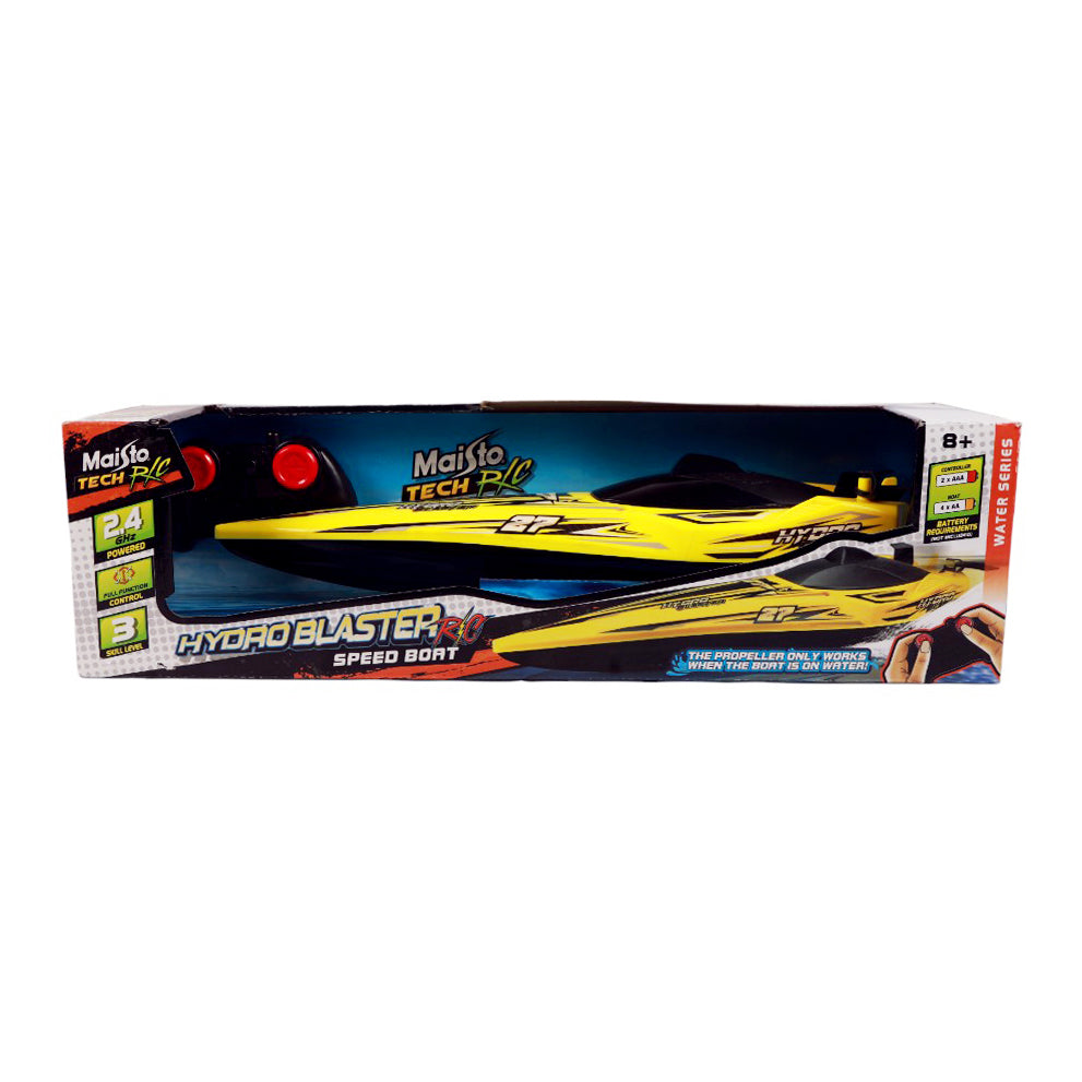 82763YL MAISTO RC HYDRO BLATER BOAT YELLOW