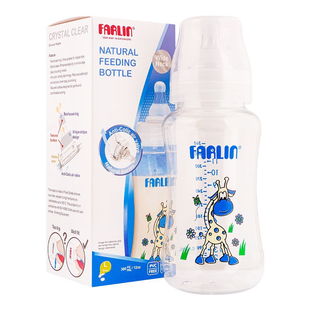 FARLIN BABY FEEDING BOTTLE NATURAL 6M+250 ML NF-767