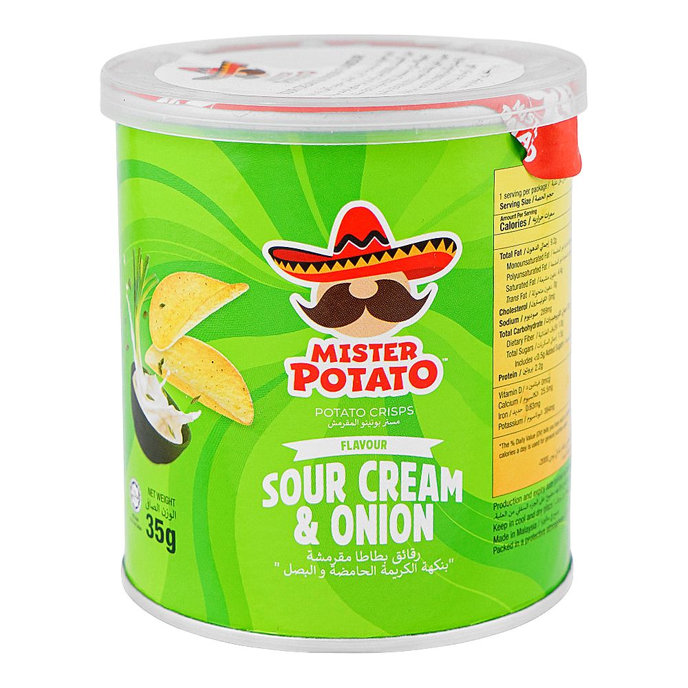 MISTER POTATO CHIPS SOUR CREAM & ONION 35 GM