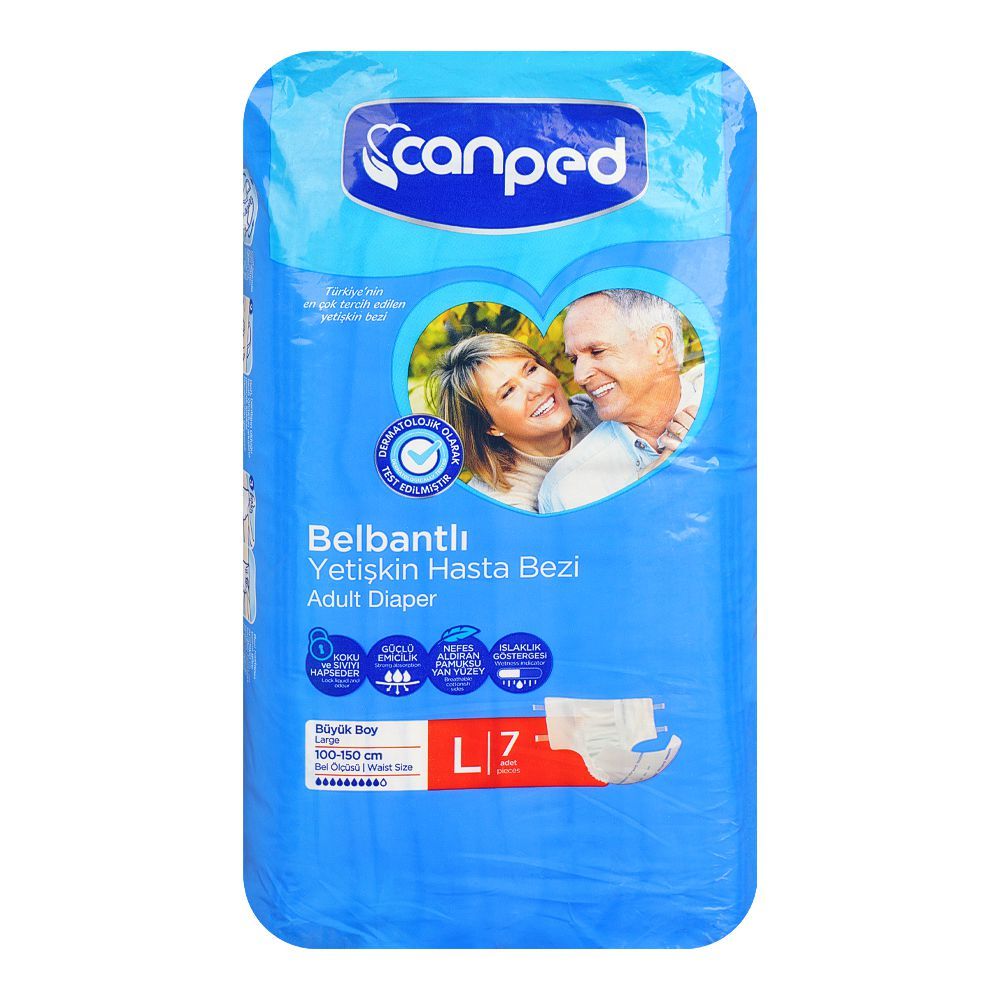CANPED DIAPER ADULT LARGE 7PCS 100-150 CM BASIC