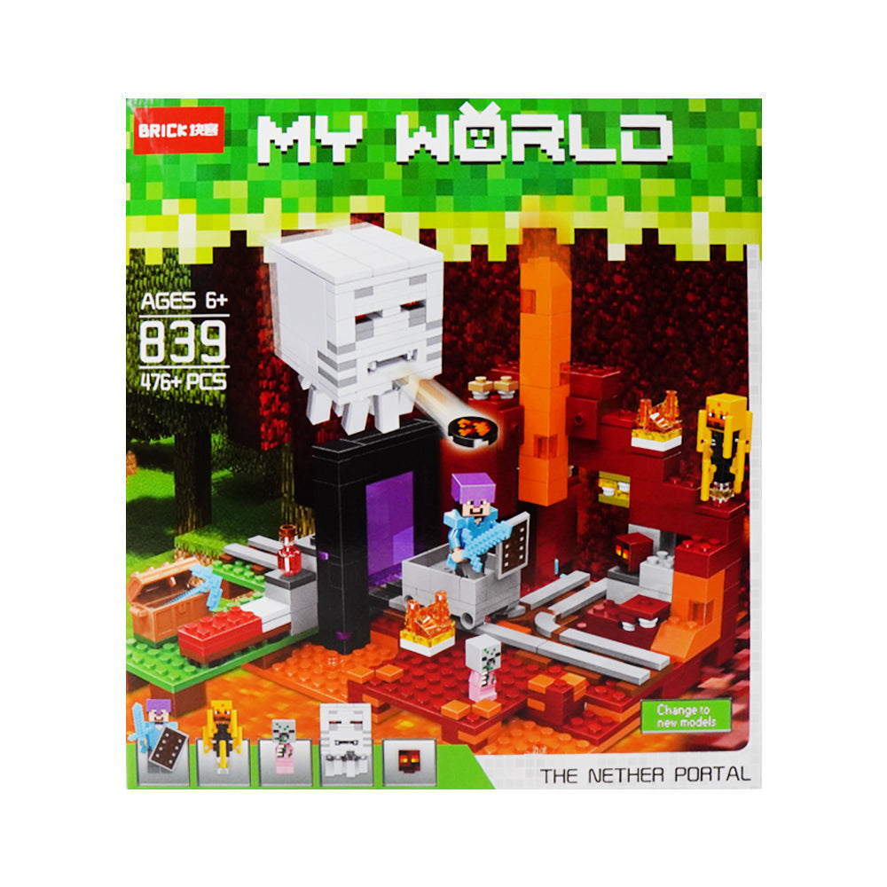 839 JISI NETHER PORTAL BLOCKS 476PCS