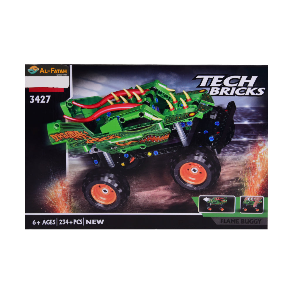 3427 JISI TECH FLAME CAR BLOCKS SET 234PCS