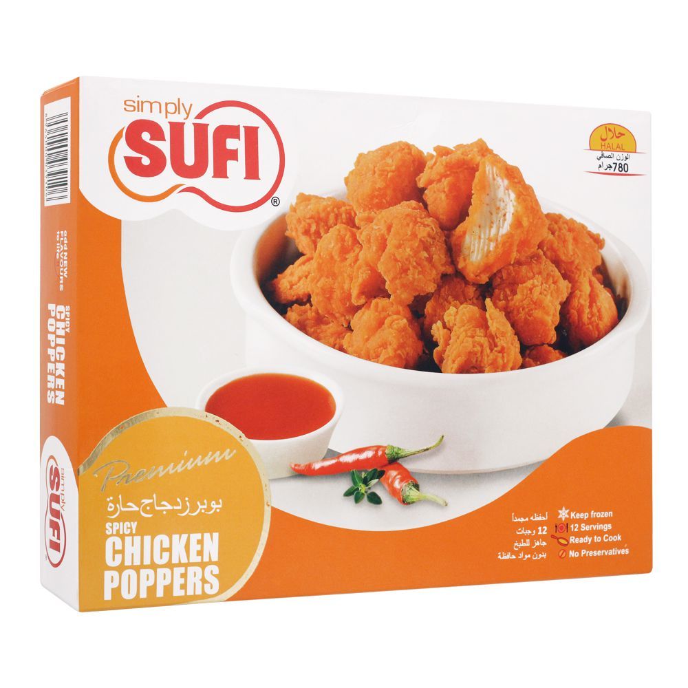 SUFI SPICY CHICKEN POPPERS 780 GM