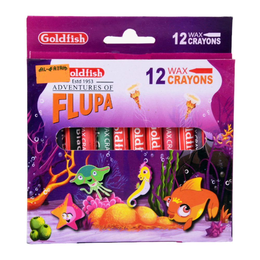 GOLDFISH CRAYON COLORS 12PC 0011
