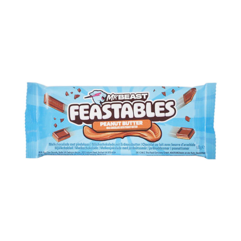 MR BEAST FEASTABLES CHOCOLATE PEANUT BUTTER 60 GM