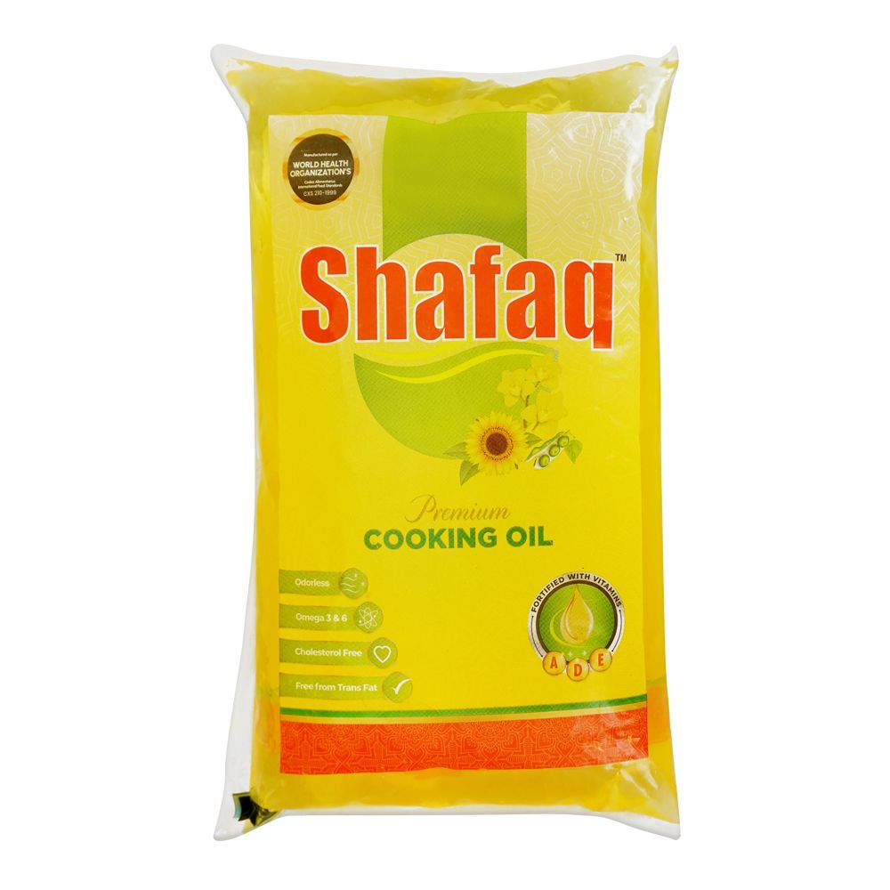 SHAFAQ COOKING OIL POUCH 1 LTR