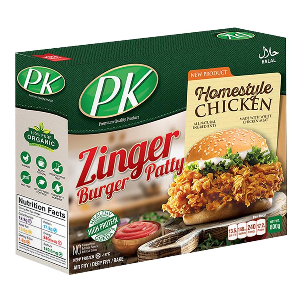PK HOME STYLE - ZINGER BURGER PATTY (8 PCS)