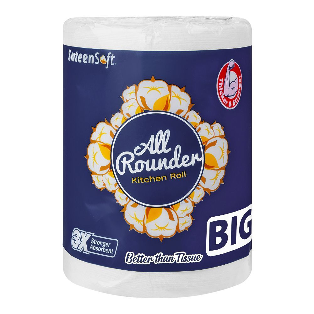 SATEEN SOFT ALL ROUNDER KITCHEN ROLL BIG TISSUE
