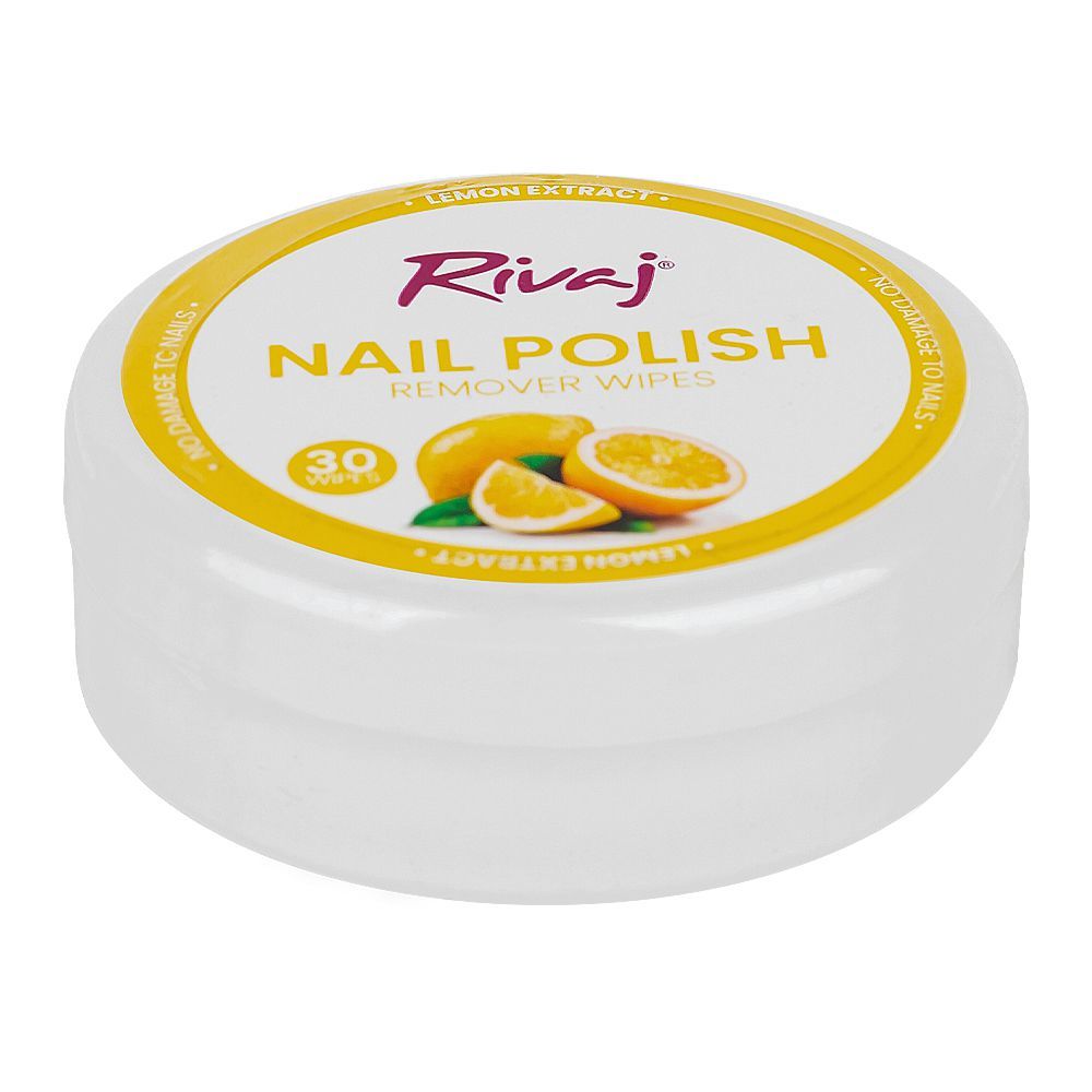 RIVAJ LEMON NAIL POLISH REMOVER WIPES