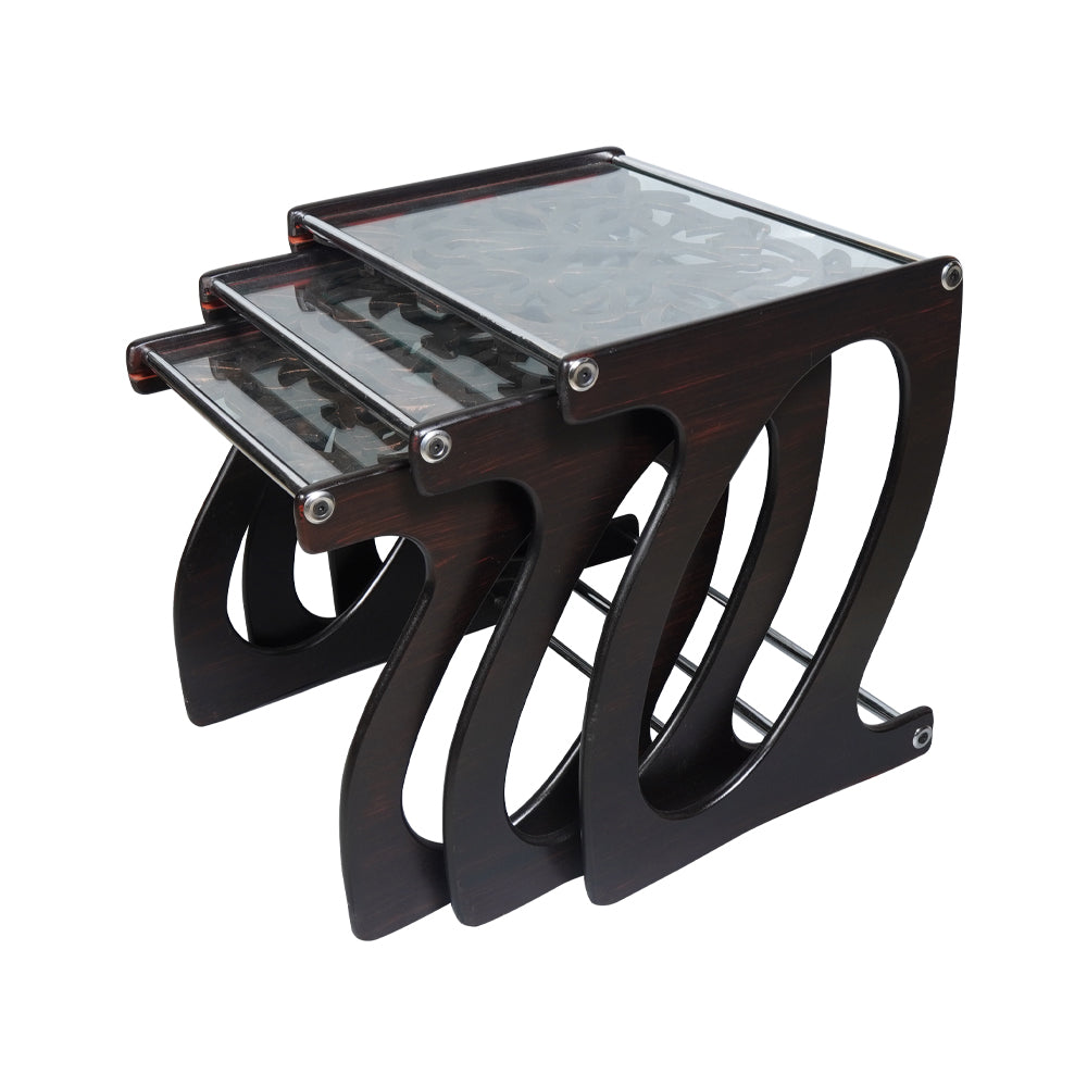 Table Set 3Pc Carving 011