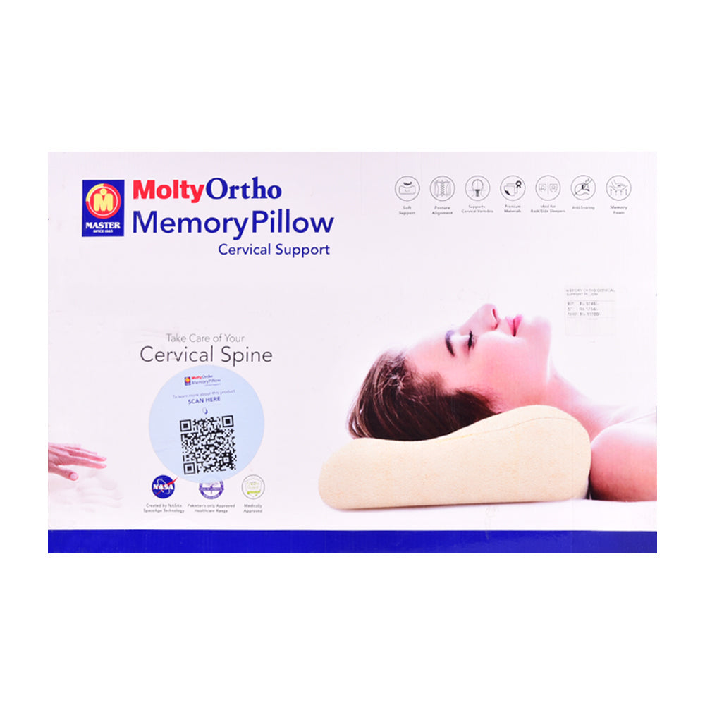 MASTER MOLTY MEMORY PILLOW WITH NECK SUPPORT PC