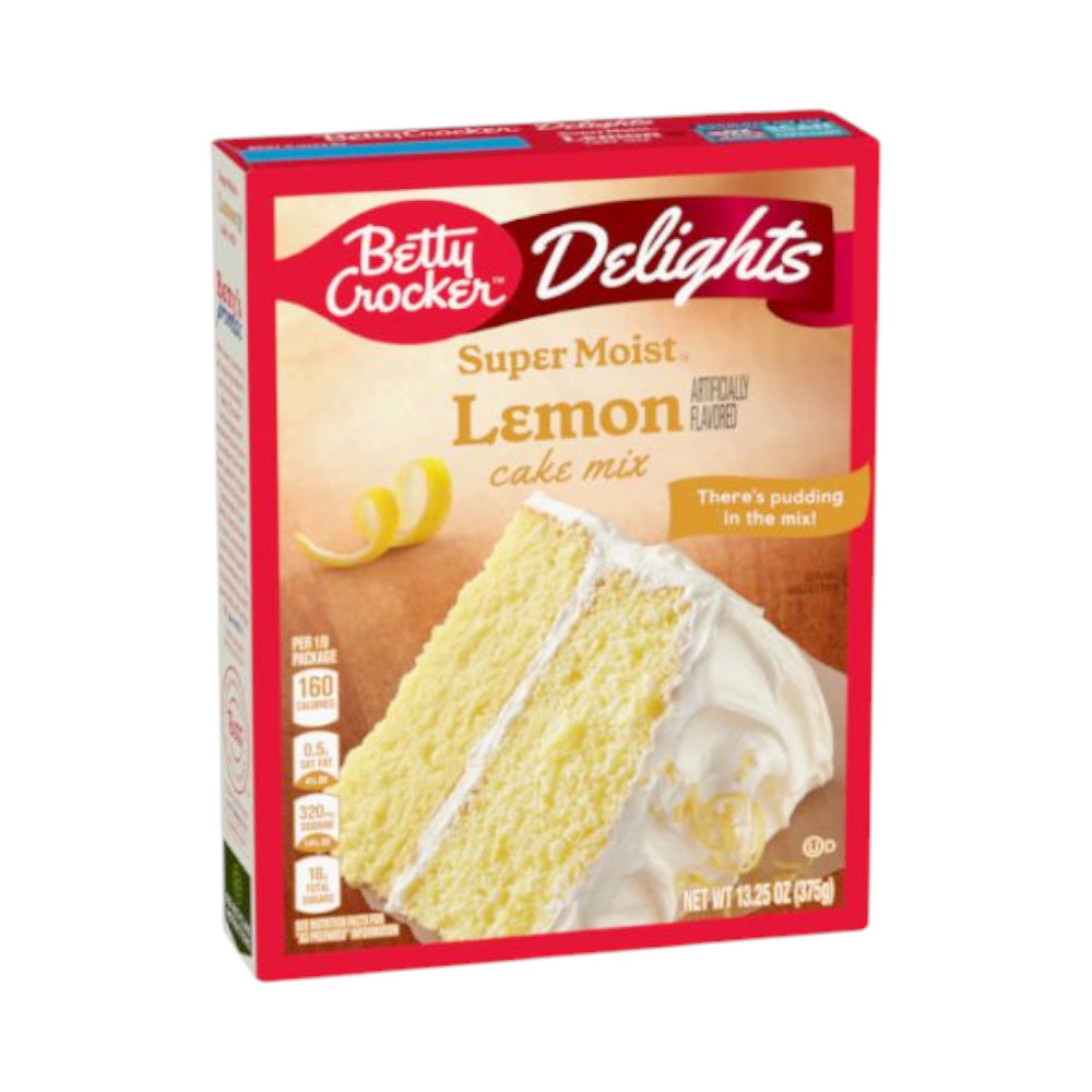 BETTY CROCKER SUPER MOIST CAKE MIX LEMON 375 GM