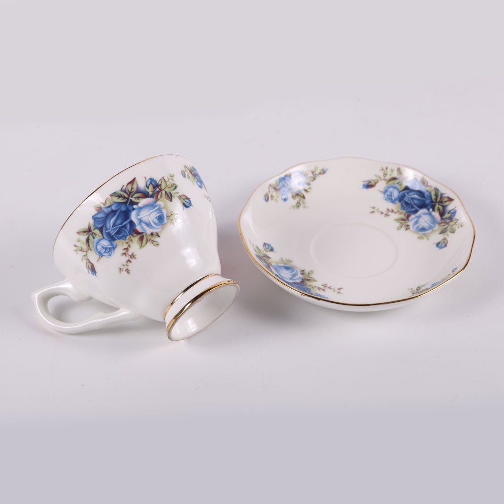 CUP & SAUCER SET ROYAL BISTRO 6PC 12-BJ-801B BASIC