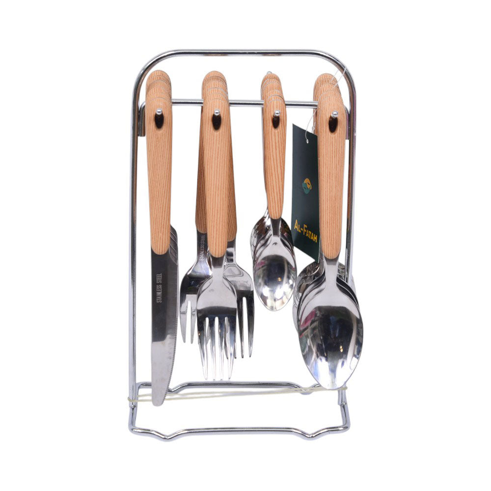 CUTLERY SET WOODEN 24 PC 013WB004