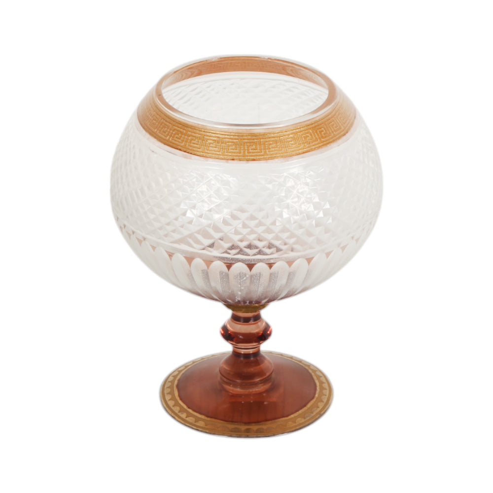 CANDLE STAND CRYSTAL BRASS 2034 2105-A08 BASIC