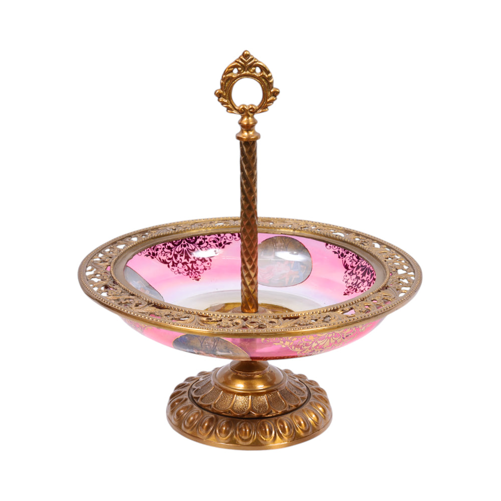 DISH 2 TIRE CRYSTAL BRASS XT305 J212-03-903 BASIC