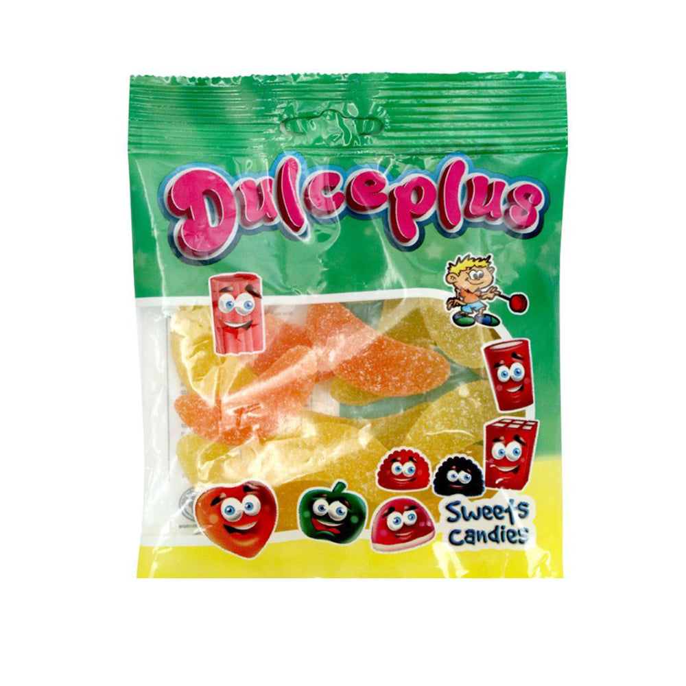 DULCEPLUS JELLY SOUR SWEETS CANDY GLUTEN FREE 100 GM