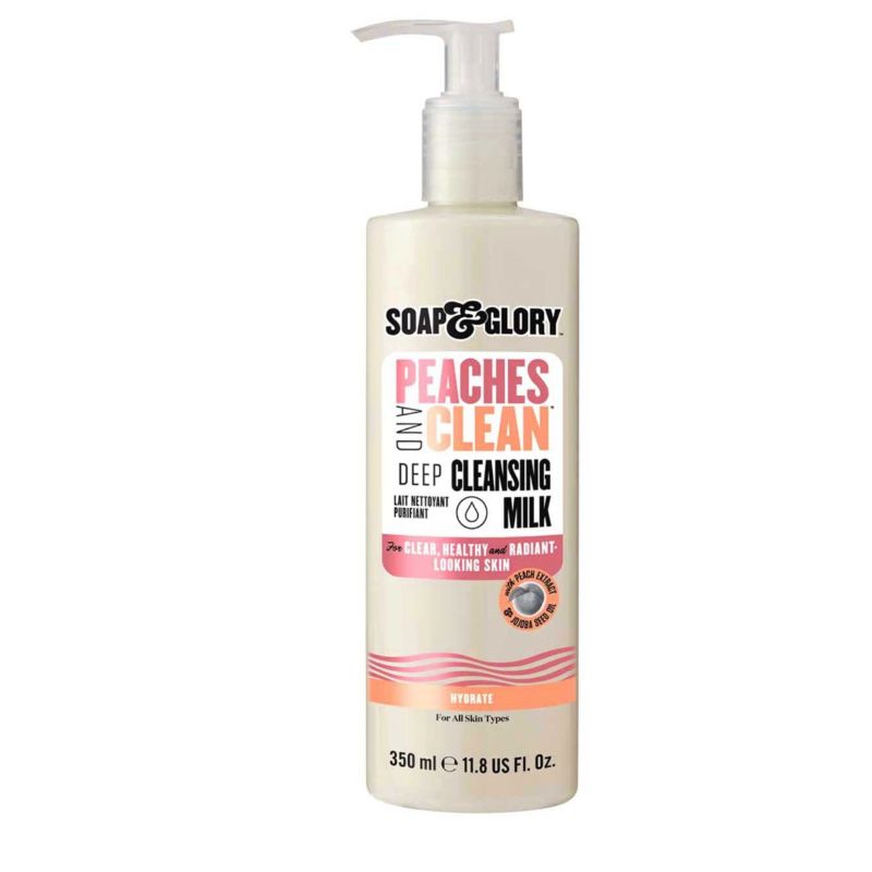 SOAP & GLORY PEACHES AND CLEAN DEEP CLEANSING MILK 350 ML