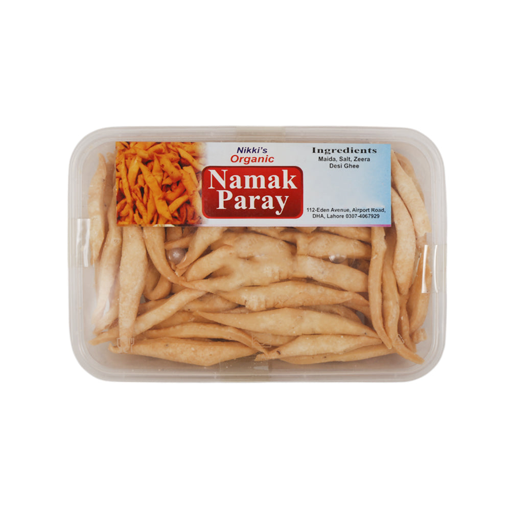 NIKKIS ORGANIC NAMAK PARAY 250 GM PC