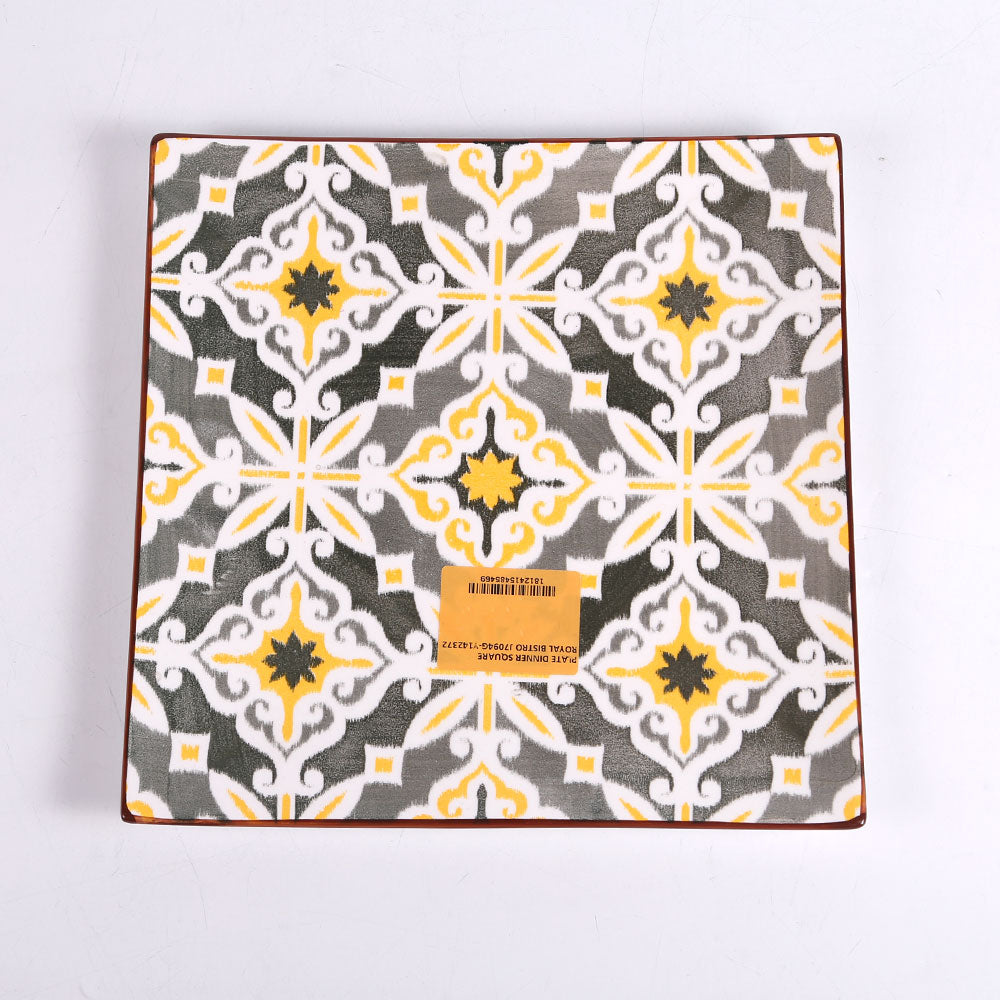 PLATE DINNER SQUARE ROYAL BISTRO J7094G-Y142372