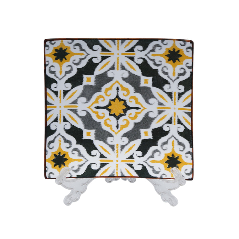 PLATE QUARTER SQUARE ROYAL BISTRO J7095G-Y142372