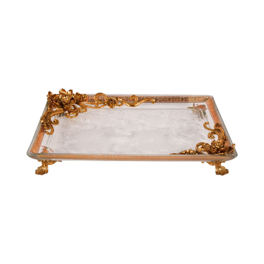 DISH CRYSTAL BRASS E8-P35001-1 J330-20 BASIC