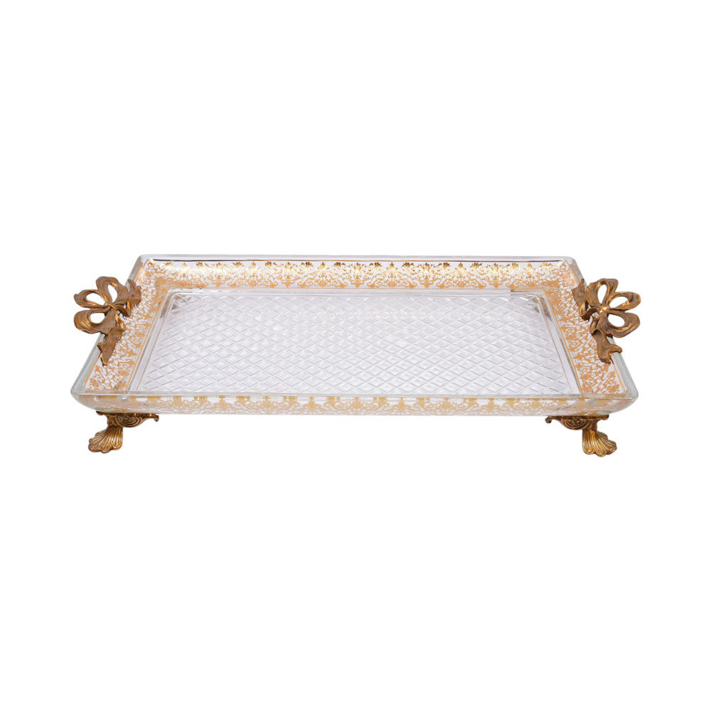 DISH CRYSTAL BRASS E8-P35001-1 J334-20 BASIC