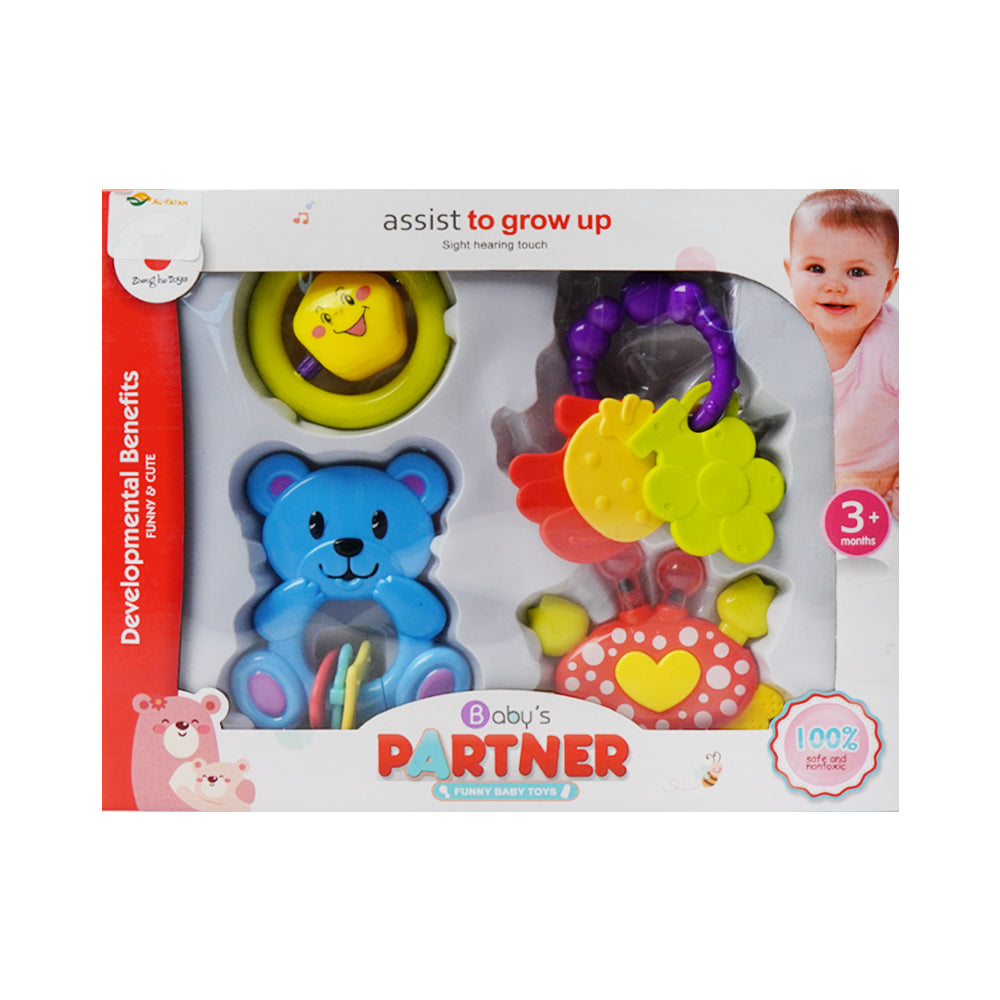 C320-3 BABY RATTLE 4PC SET A.I