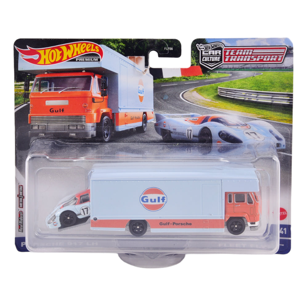 FLF56 HOT WHEEL GULF TEAM TRANSPORT ASST DINKEY A.I