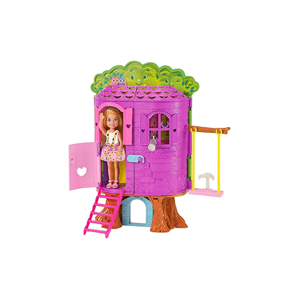 HPL70 BARBIE CHELSEA MINI DOLL WITH TREE HOUSE A.I