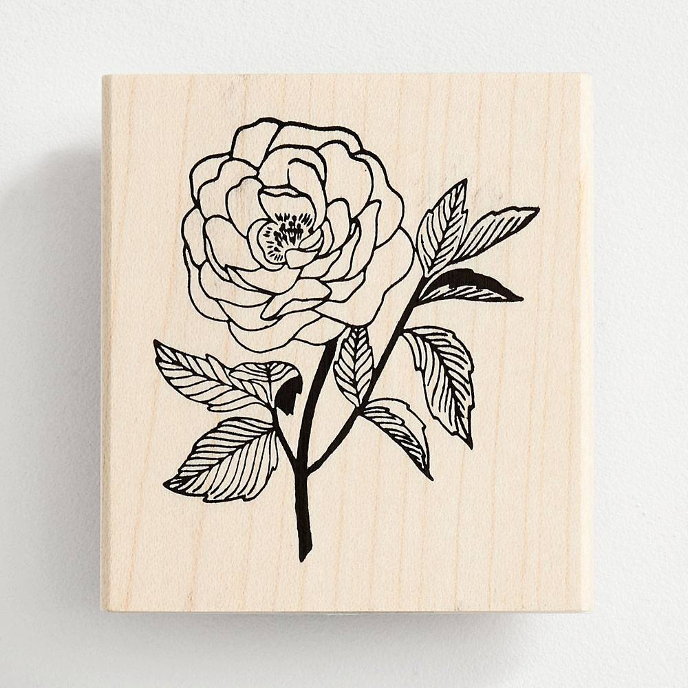 FLOWER STAMP ROSE BR1