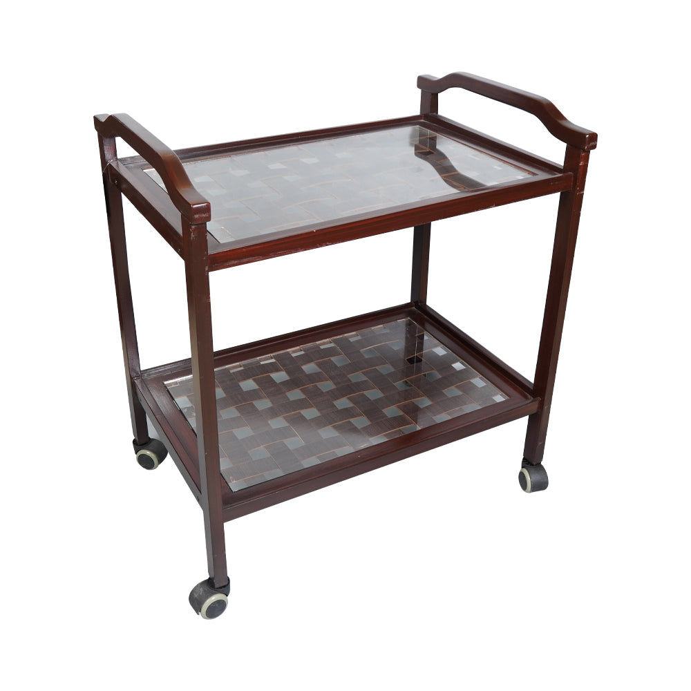 Tea Trolley Net 2 Shelf D-Brown