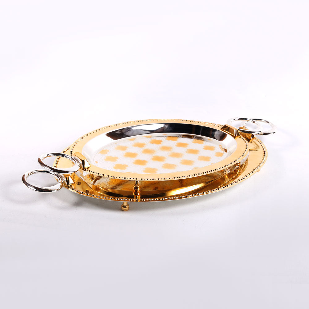 OPALINA TRAY SET STEEL 2PC 1719SGS2