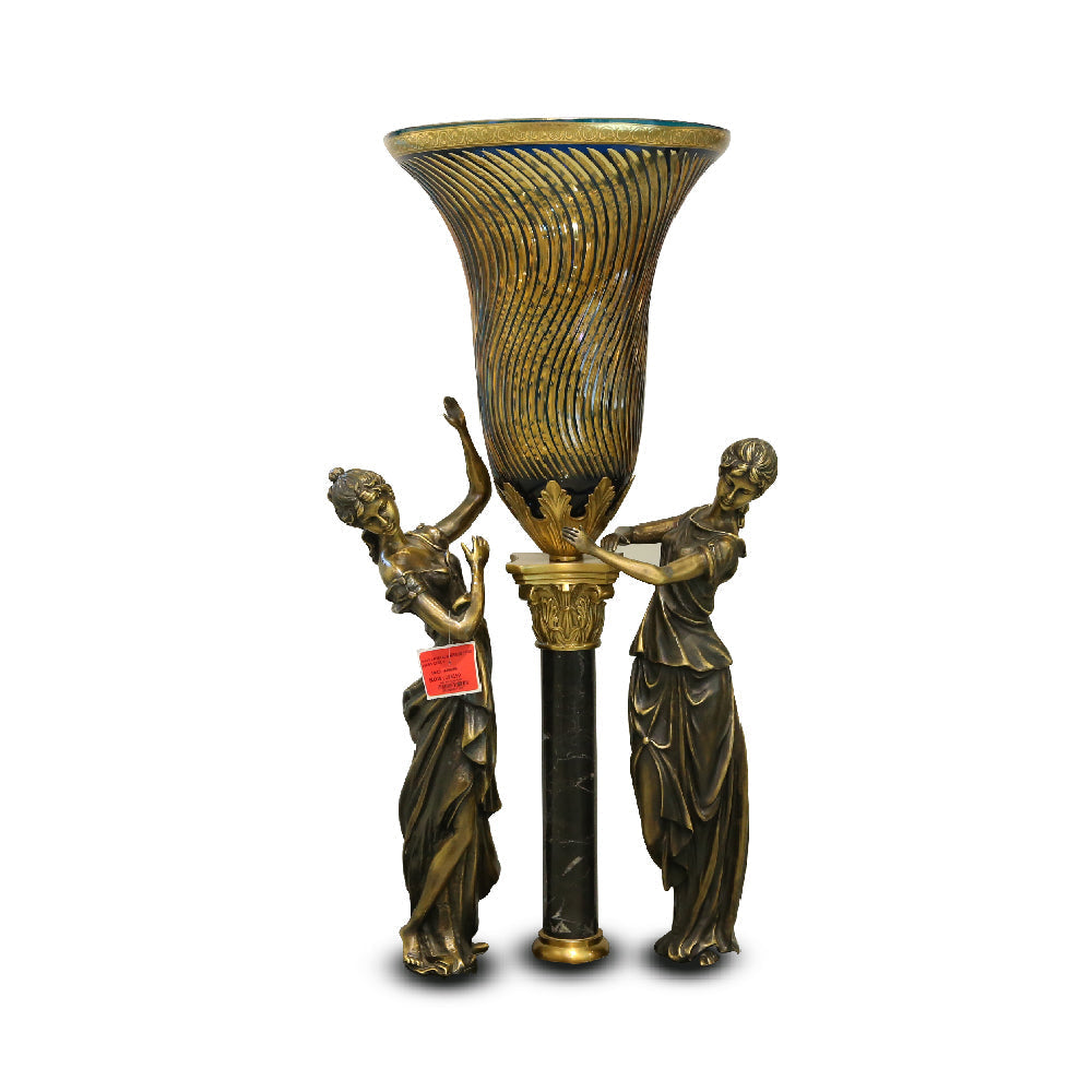 Vase Crystal Brass E8-V1008-2 Jsc05-C201-1